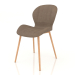 Modelo 3d Cadeira Debby (madeira marrom) - preview