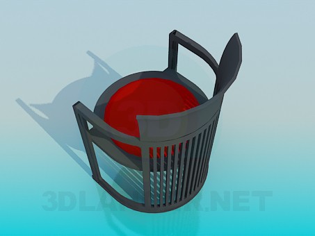 modelo 3D Silla - escuchar modelo 3D Silla - escuchar