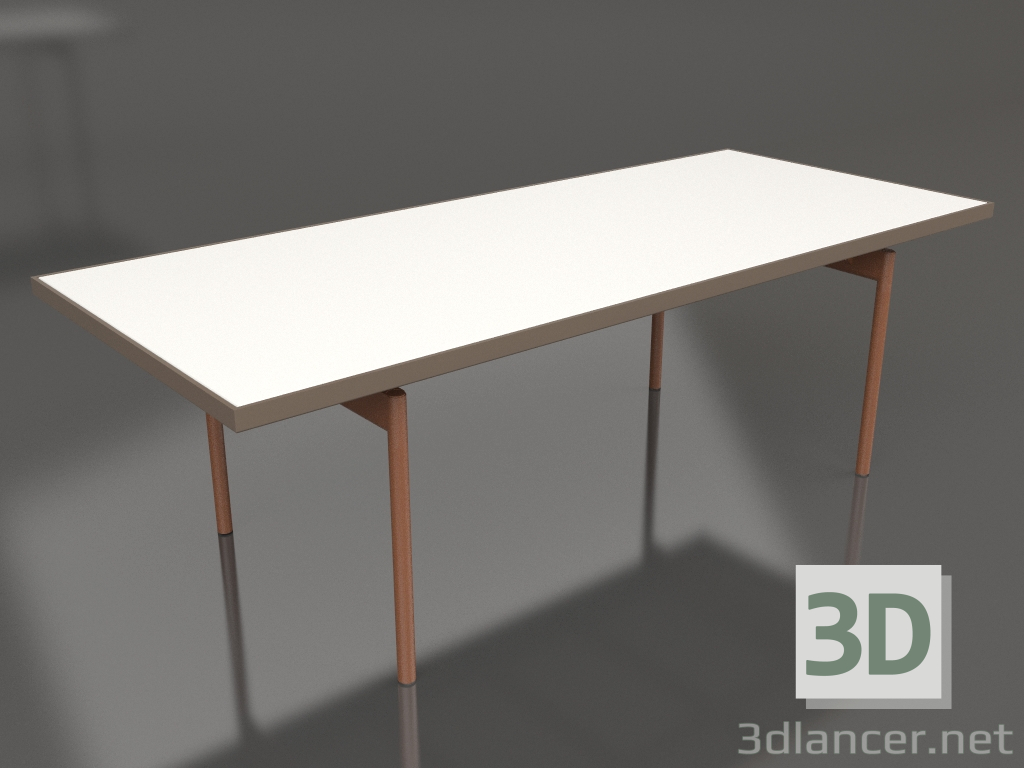 3d модель Стол обеденный (Bronze, DEKTON Zenith) – превью