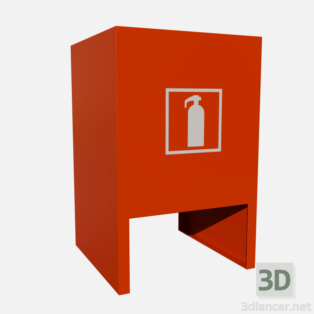 3d Fire extinguisher stand model buy - render