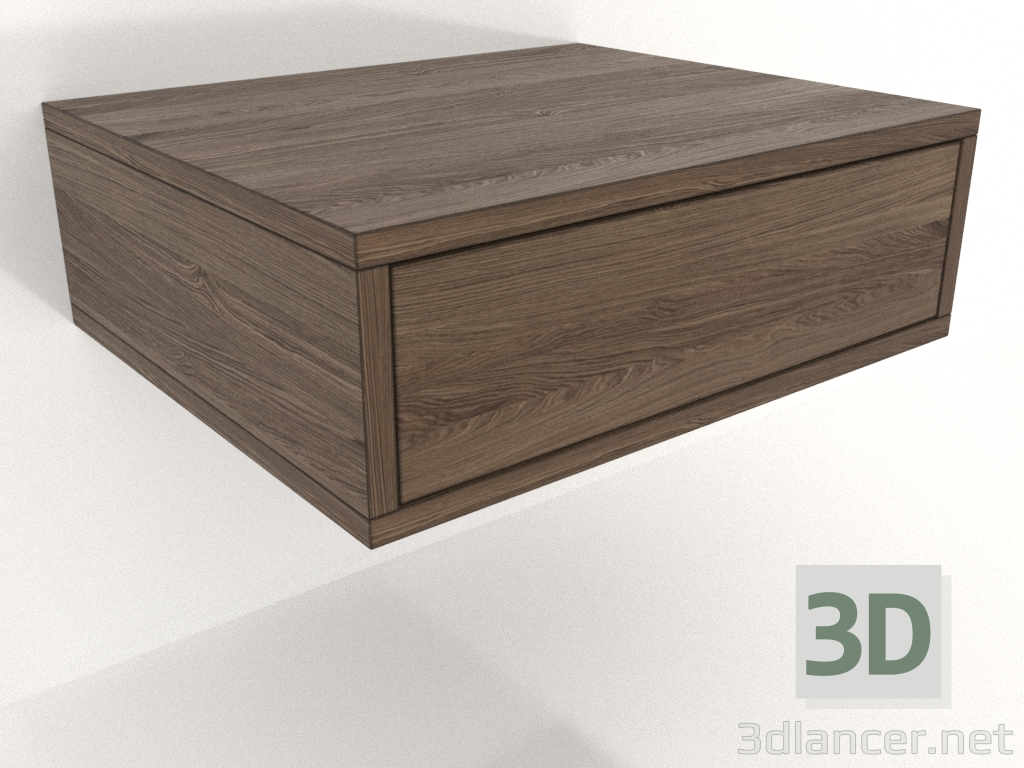 3d model LIGHT hanging console 450 mm (lightened ash walnut) - preview