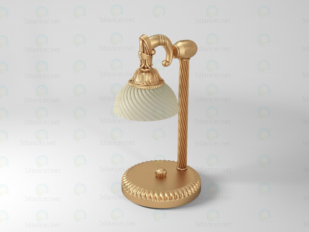3d модель настільна лампа – превью