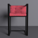 3D bir metal çerçeve ile bir sandalye modeli satın - render