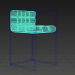 3D bir metal çerçeve ile bir sandalye modeli satın - render