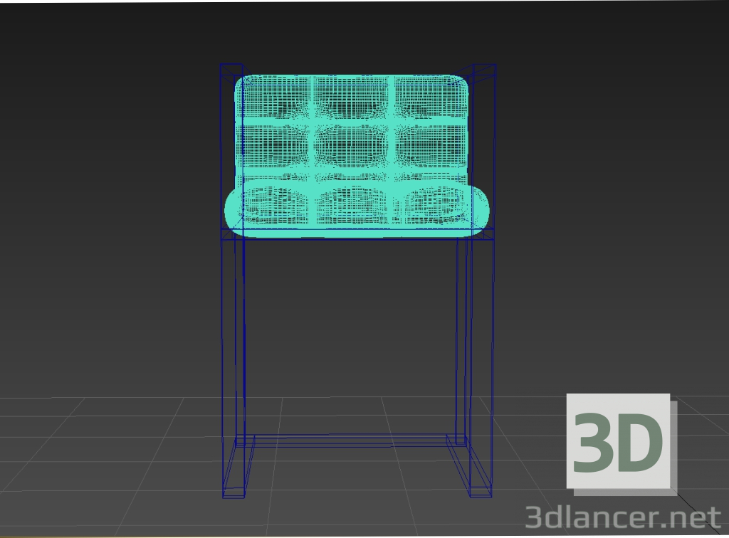 3d model Chair with metal frame 23226