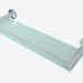 3d model Glass CANYON shelf with limiter (L 400) - preview