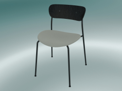 Chair Pavilion (AV3, H 76cm, 50x52.5cm, Rovere tinto nero, Balder 612)