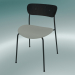 3D modeli Sandalye Döşeme (AV3, H 76cm, 50x52.5cm, Siyah boyalı meşe, Balder 612) - önizleme