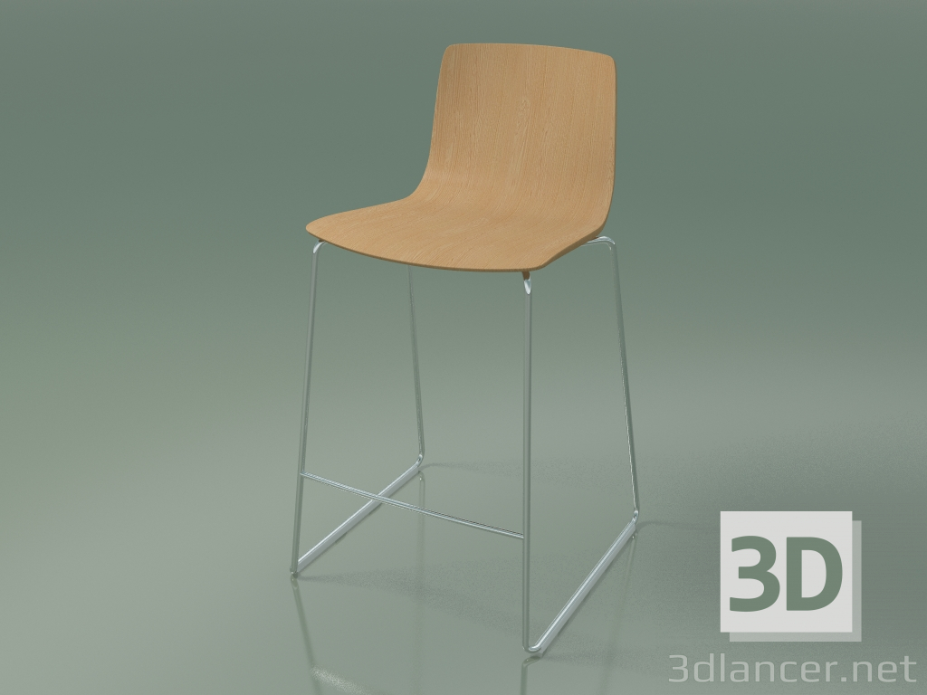 3d model Bar chair 3911 (oak) - preview
