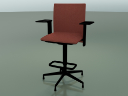 Low back stool 6507 (5 legs, with removable padding, 3D adjustable armrest XL, V39)