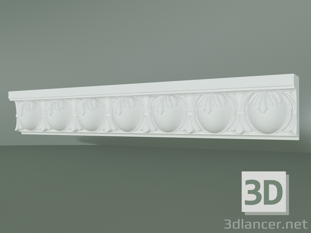 3D modeli KV050 süslemeli alçı korniş - önizleme