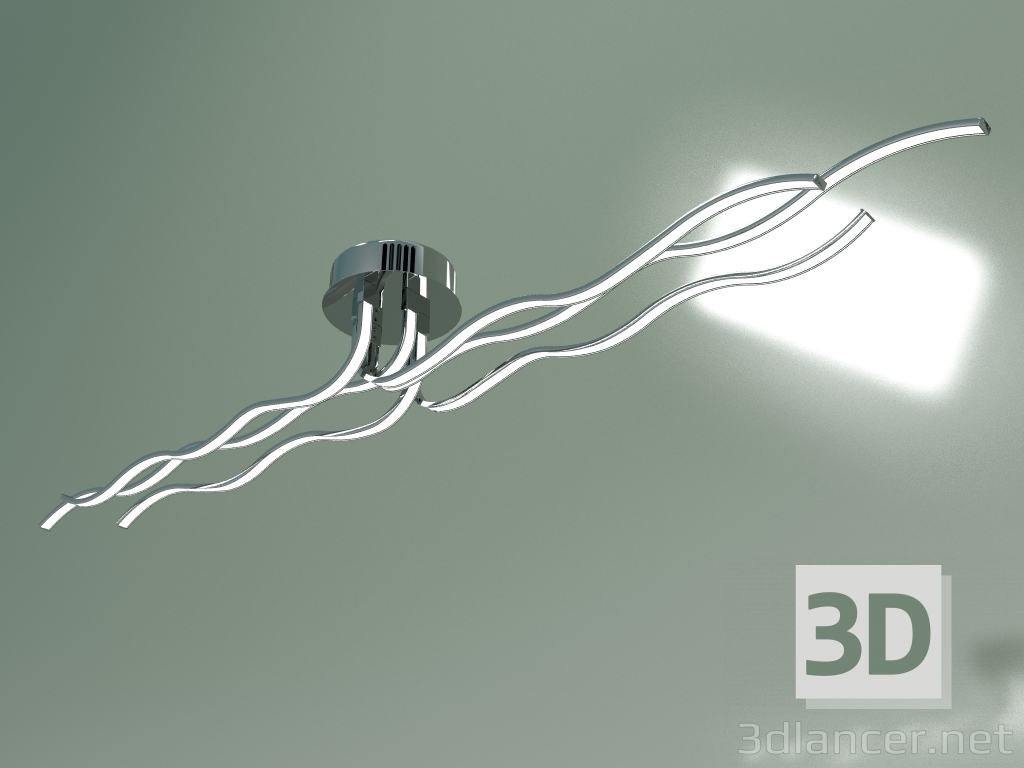 3d модель Светодиодный светильник с хрустальной крошкой 90032-6 (хром) – превью
