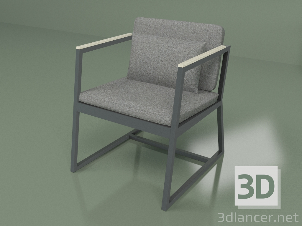 3d модель М'який стілець – превью