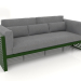 3D Modell 3-Sitzer-Sofa mit hoher Rückenlehne (Flaschengrün) - Vorschau