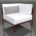 modello 3D Modulo divano, sezione 6 (Rosso vino) - anteprima