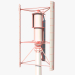 3d Vertical wind turbine model buy - render