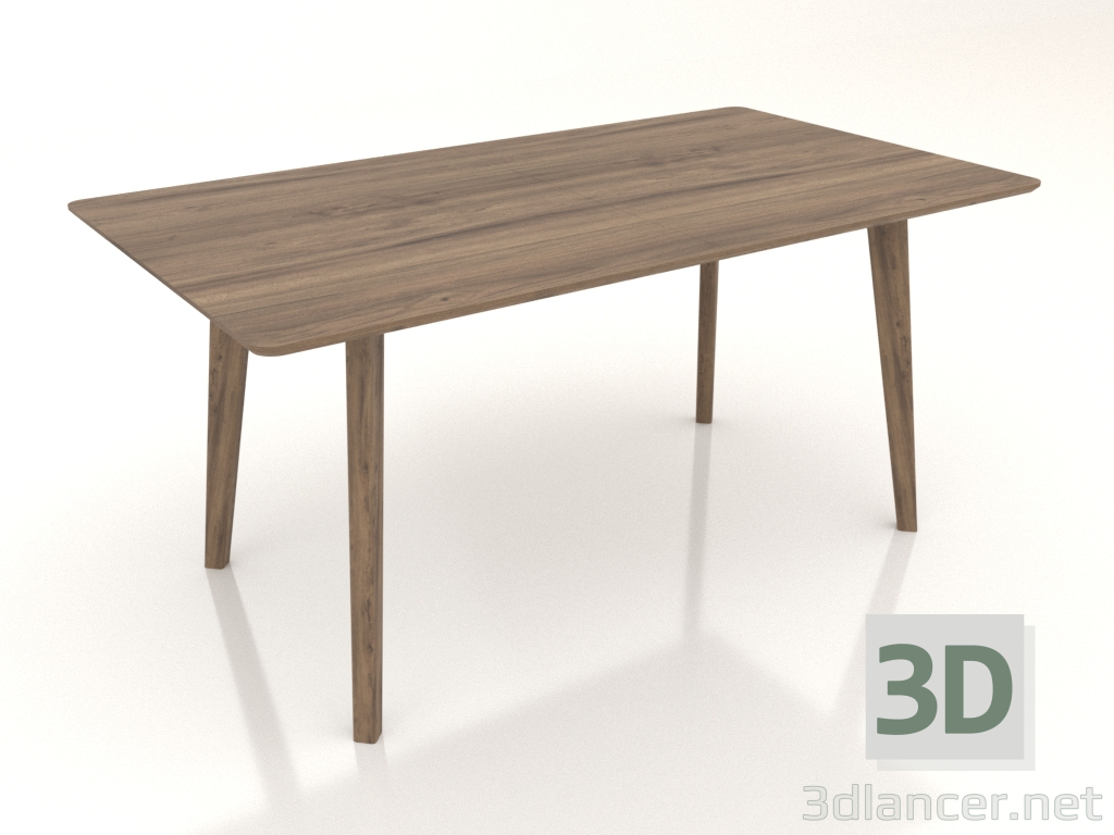 modèle 3D Table à manger nordique (1600x900, noyer) - preview