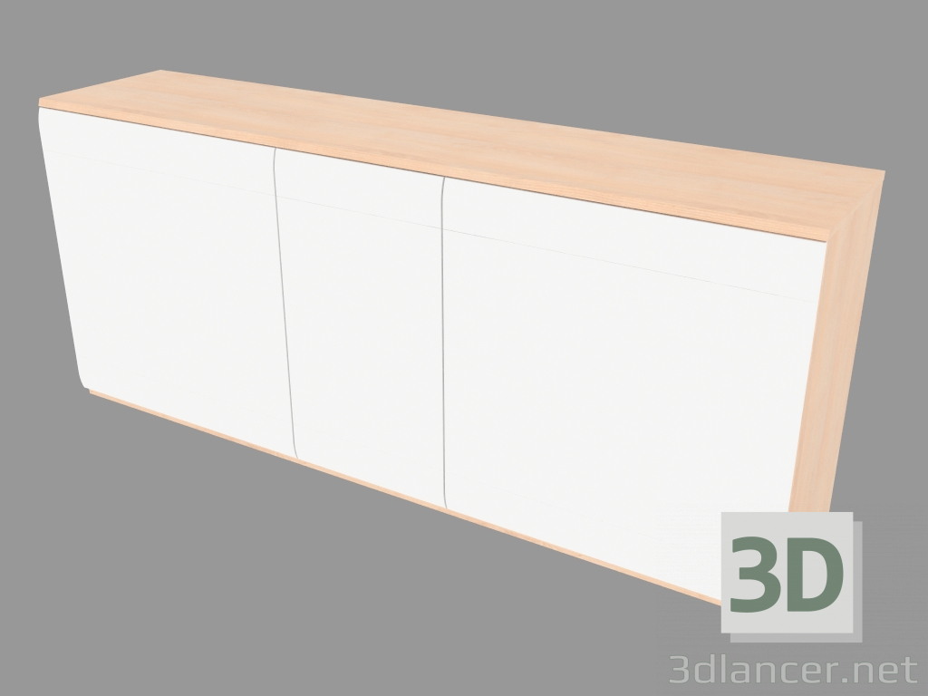 modèle 3D Coffre à trois sections (6130-60) - preview
