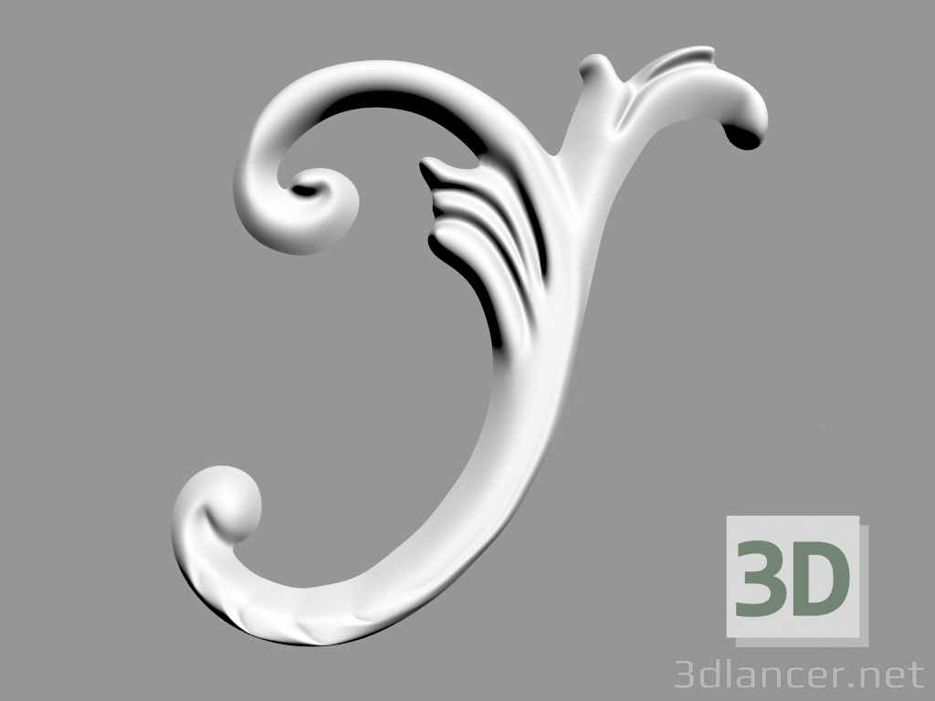 3D Modell Wanddekoration (F21) - Vorschau