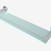 3d model The shelf CANYON glass with the limiter (L 500) - preview