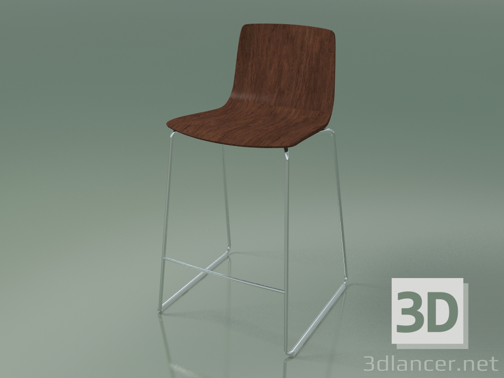 3D Modell Barhocker 3911 (Walnuss) - Vorschau