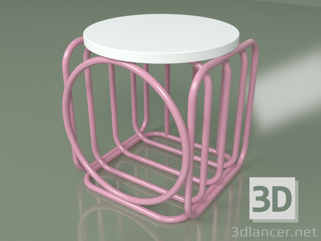 3d модель Журнальний стіл by Varya Schuka (рожевий) – превью