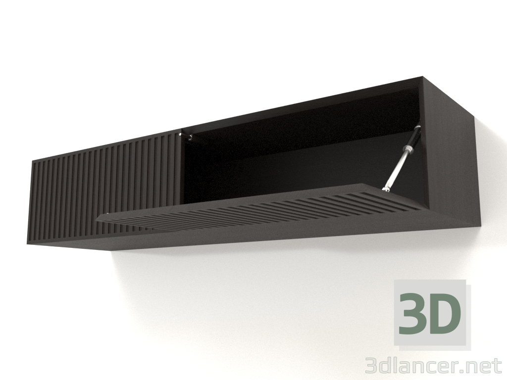 3 डी मॉडल हैंगिंग शेल्फ ST 06 (खुला दरवाजा) (1200x315x250, लकड़ी का भूरा गहरा) - पूर्वावलोकन