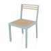 3D modeli Yemek sandalyesi (Mavi gri) - önizleme