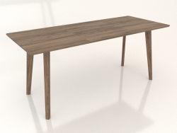 Nordic dining table (1800x750, walnut)