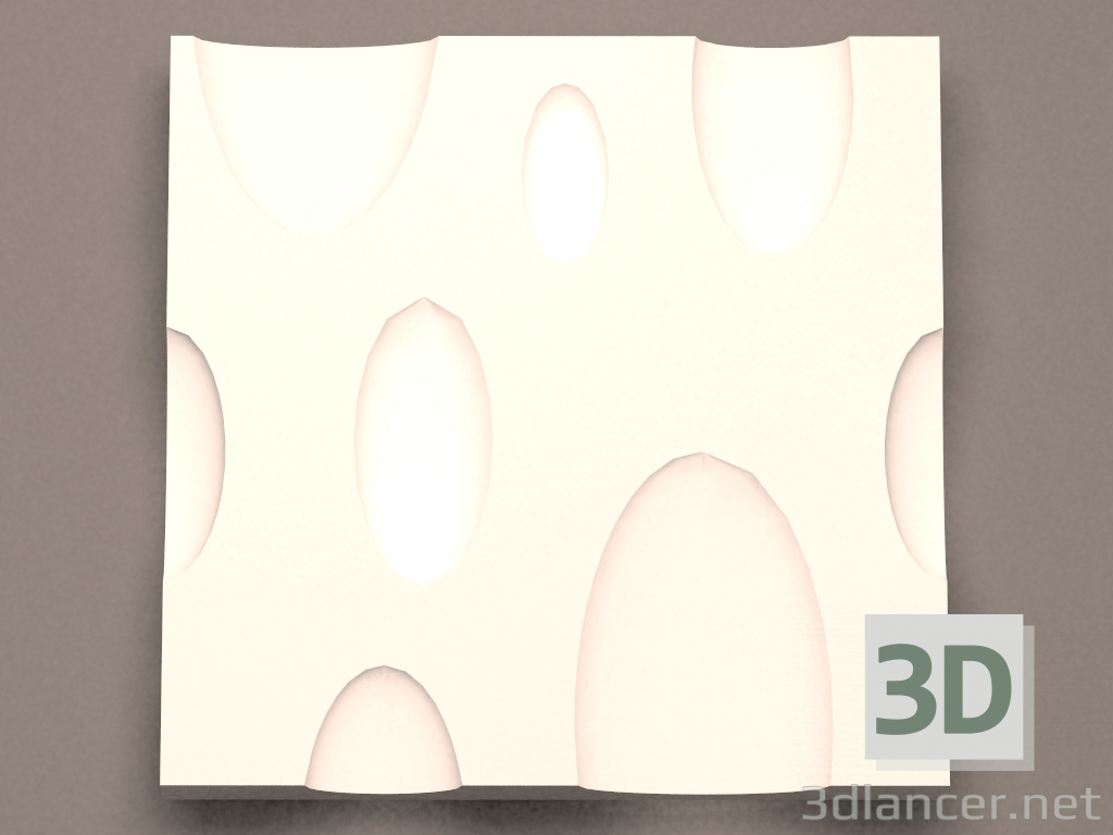 3D modeli Dekoratif Panel Kabarcık - önizleme