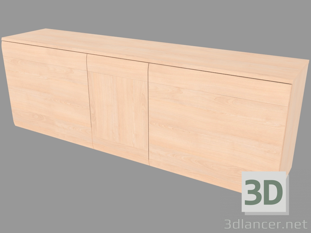 3d model Three-section chest (6110-62) - preview