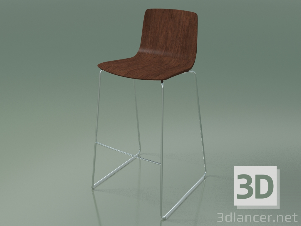 3D Modell Bar Stuhl 3912 (Walnuss) - Vorschau