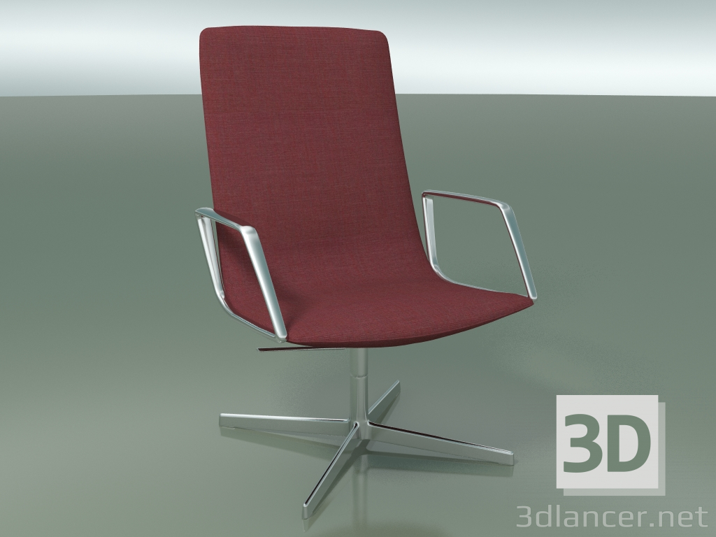 3D Modell Stuhl für die Ruhe 4904СI (4 Beine, mit Armlehnen) - Vorschau