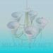 3d model Chandelier with porcelain ceiling paintings - preview