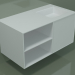 3D Modell Waschbecken mit Schublade und Fach (06UC534D2, Glacier White C01, L 96, P 50, H 48 cm) - Vorschau