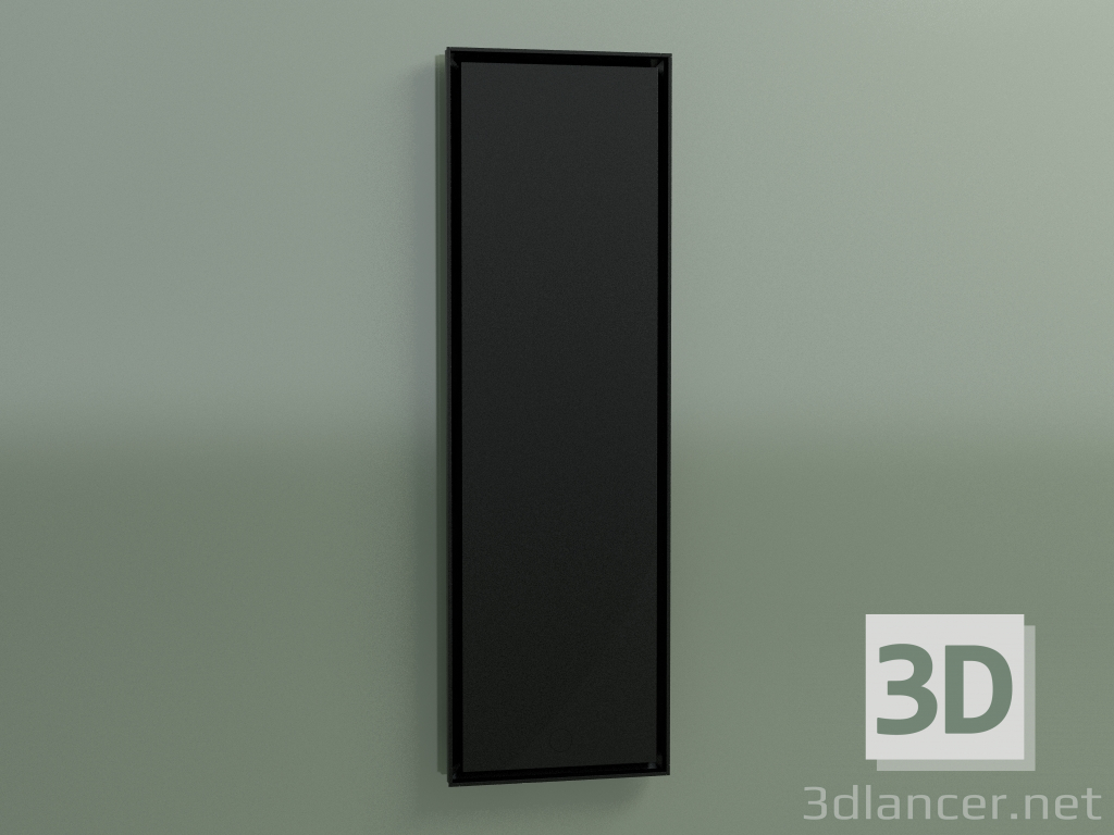 3 डी मॉडल रेडिएटर फेस (1600x500, ब्लैक - RAL 9005) - पूर्वावलोकन