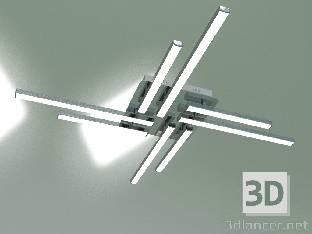 modello 3D Lampada da soffitto 90040-8 (cromo) - anteprima
