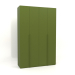 3 डी मॉडल अलमारी मेगावाट 02 पेंट (1800x600x2800, हरा) - पूर्वावलोकन