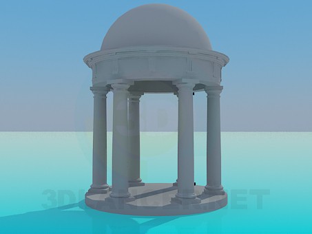 3d model Pergola with columns - preview 3d model Pergola with columns - preview