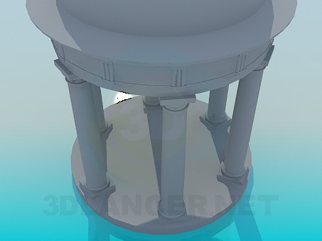 3d model Pergola with columns - preview 3d model Pergola with columns - preview