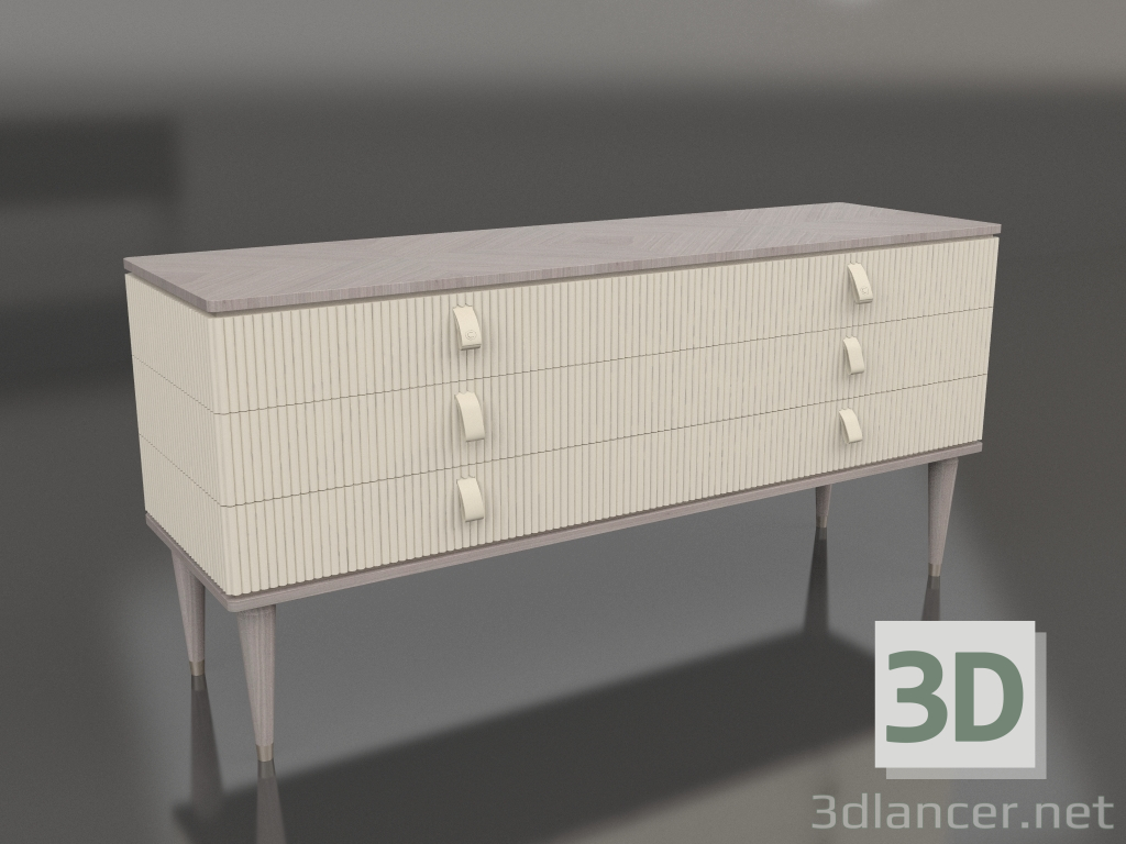 3d model Low chest of drawers (C311) - preview