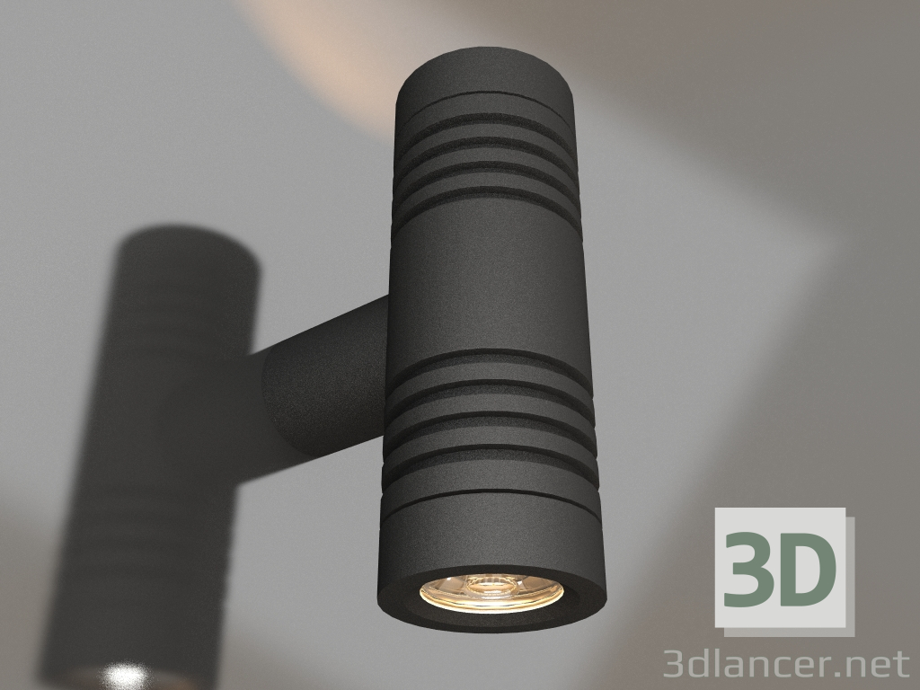 modèle 3D Lampe KT-RAY-WALL-TWIN-R46-2x3W Day4000 (GR, 24 deg, 24V) - preview