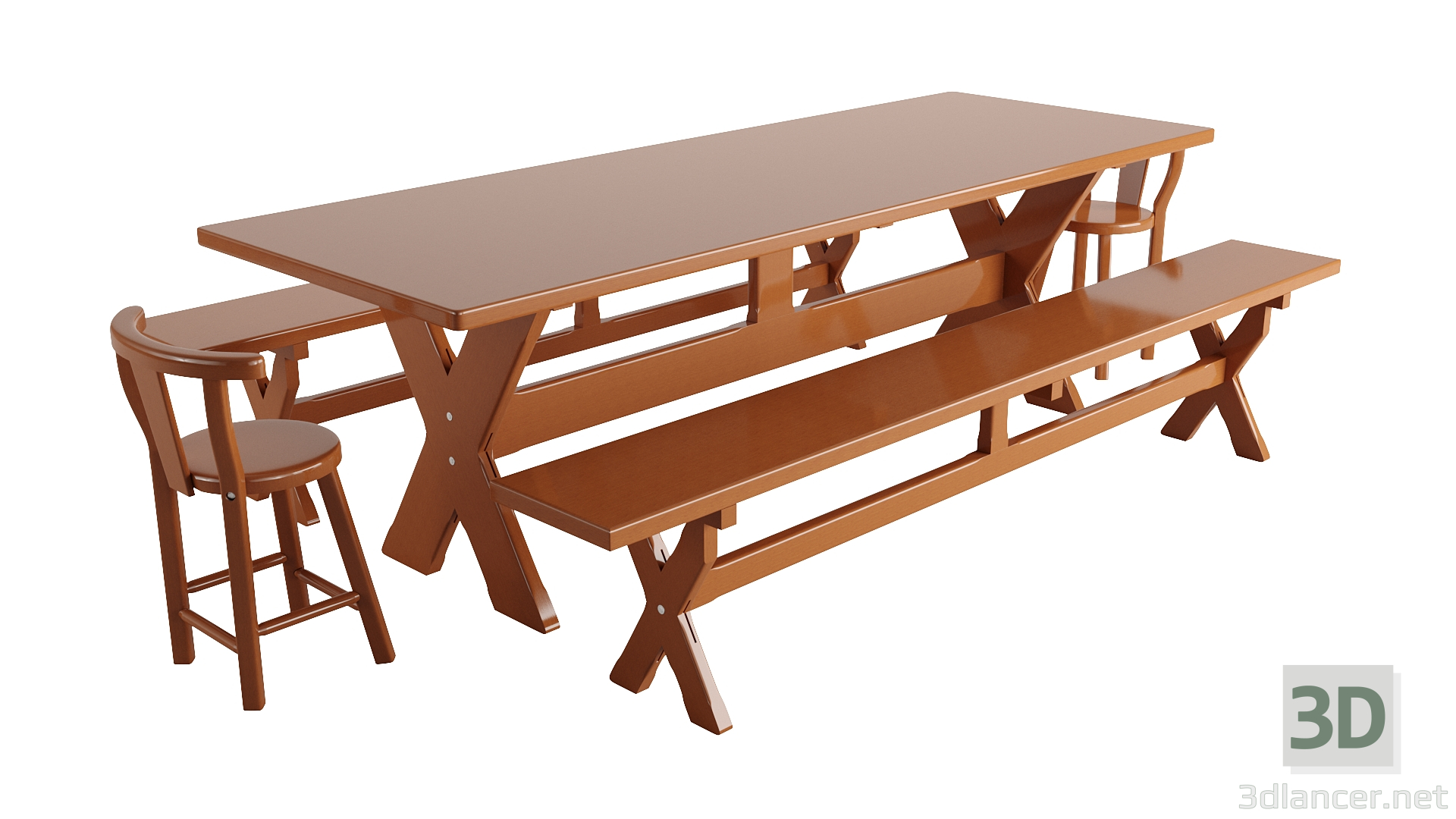 mesa 3D modelo Compro - render