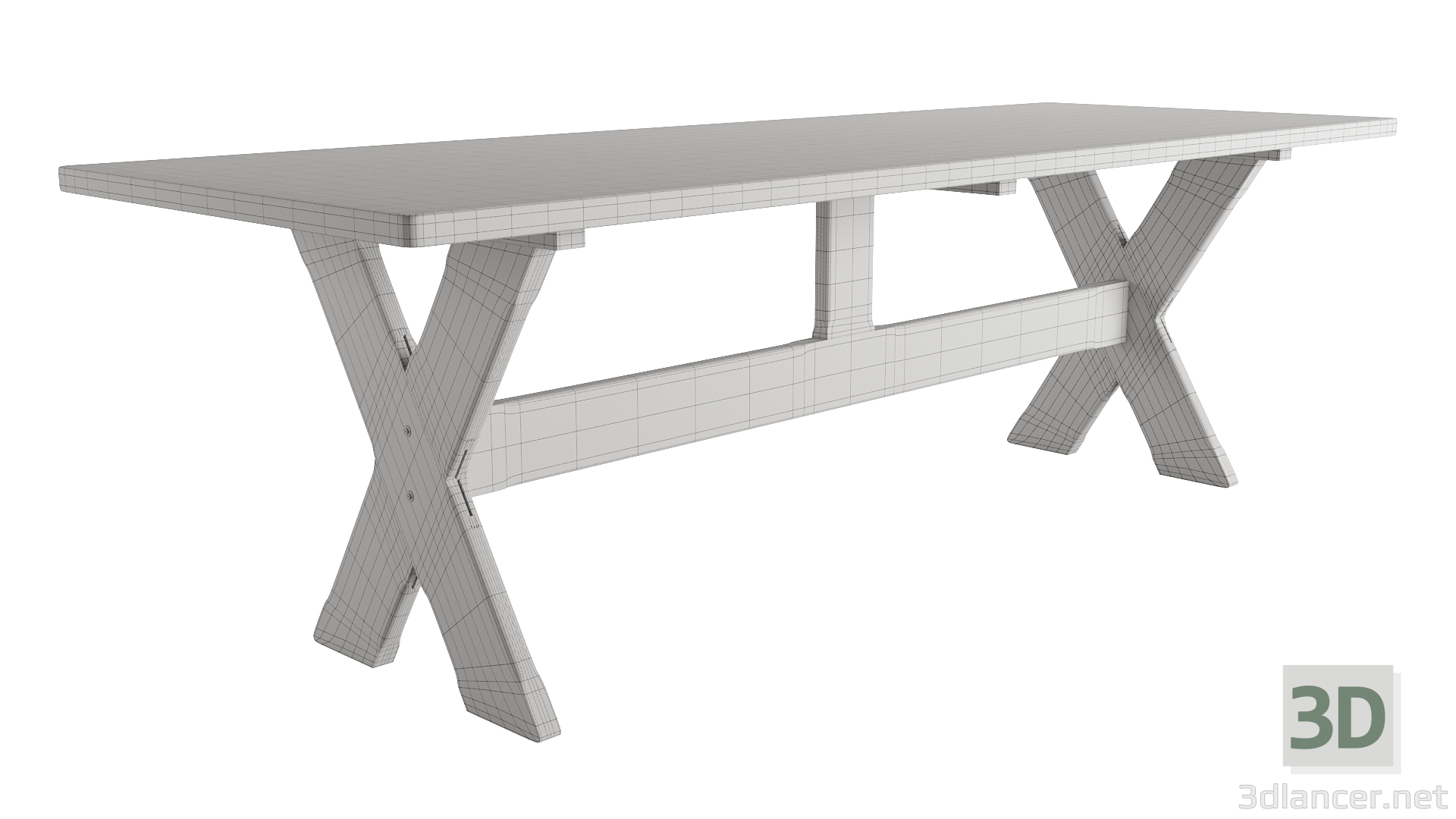 mesa 3D modelo Compro - render