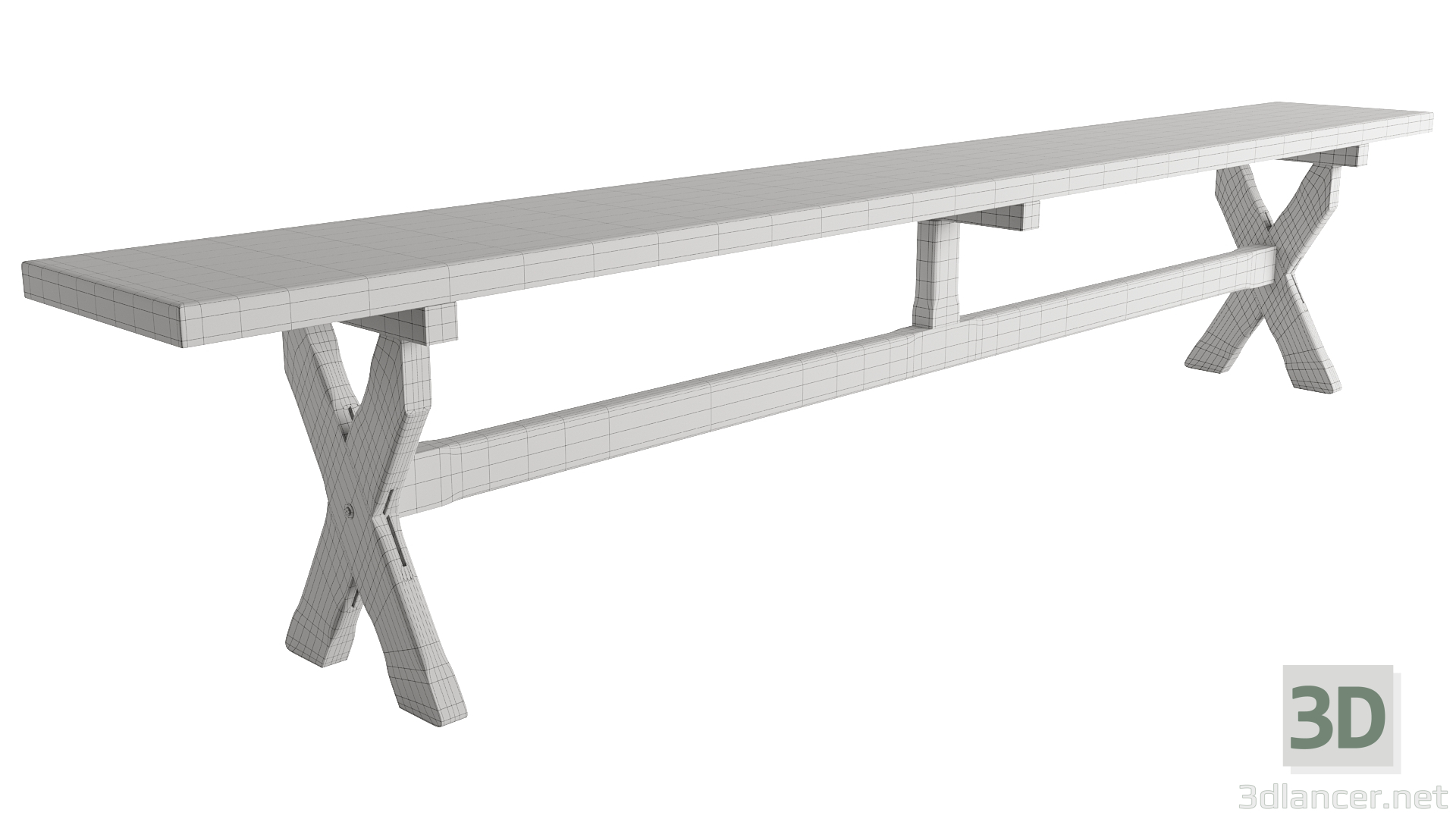 modello 3D di tavolo comprare - rendering