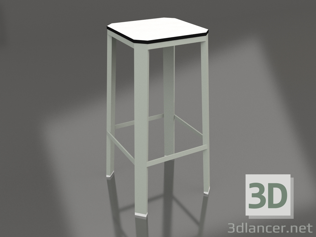 3d model High stool (Cement gray) - preview