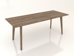 Nordic dining table (2000x800, walnut)