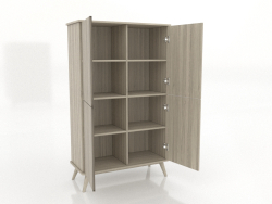 Cabinet 5 1000x450x1650 mm (open, lightened oak)