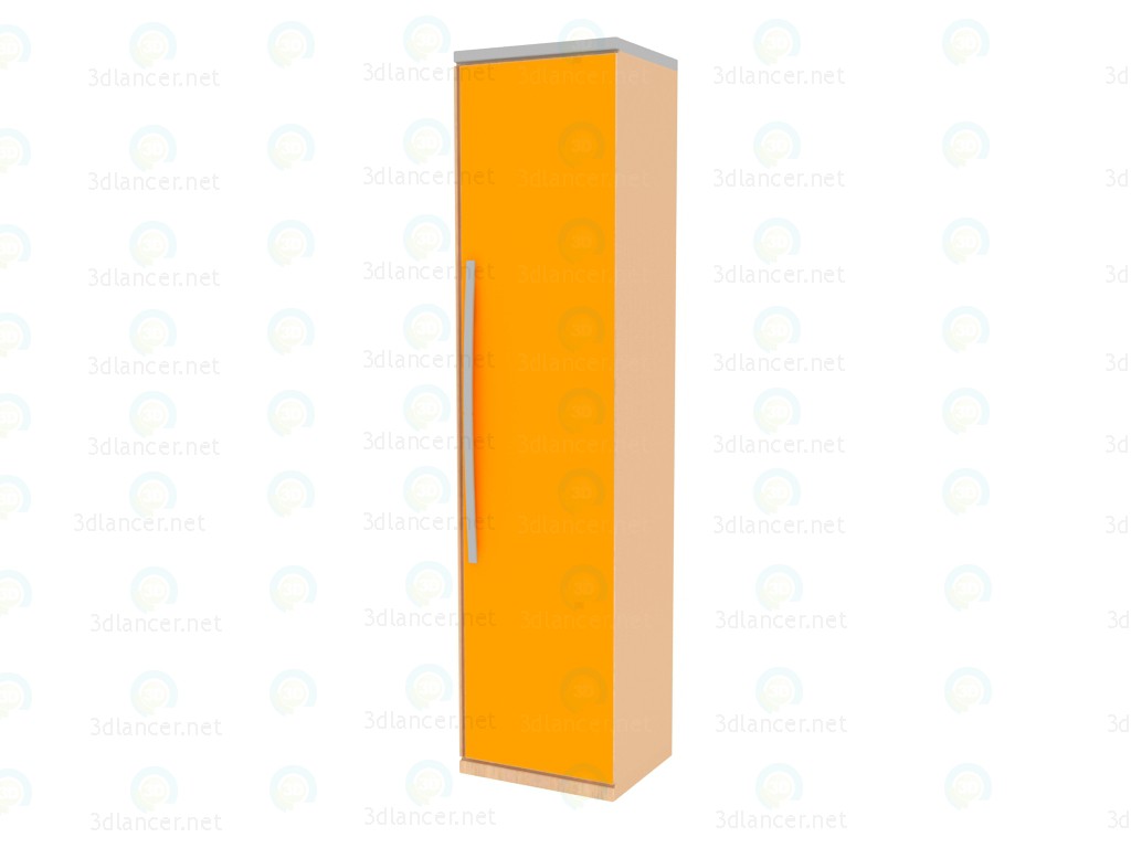 3d model Wardrobe 1 door NM124_20-14 - preview