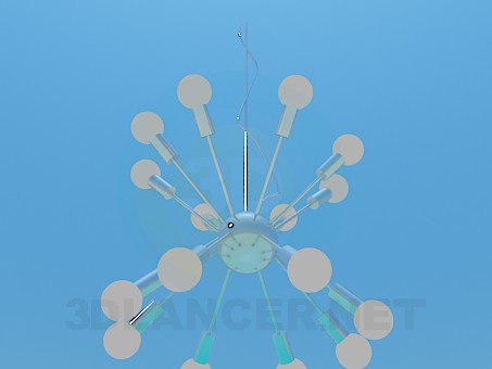 3d model Chandelier Art Nouveau - preview 3d model Chandelier Art Nouveau - preview
